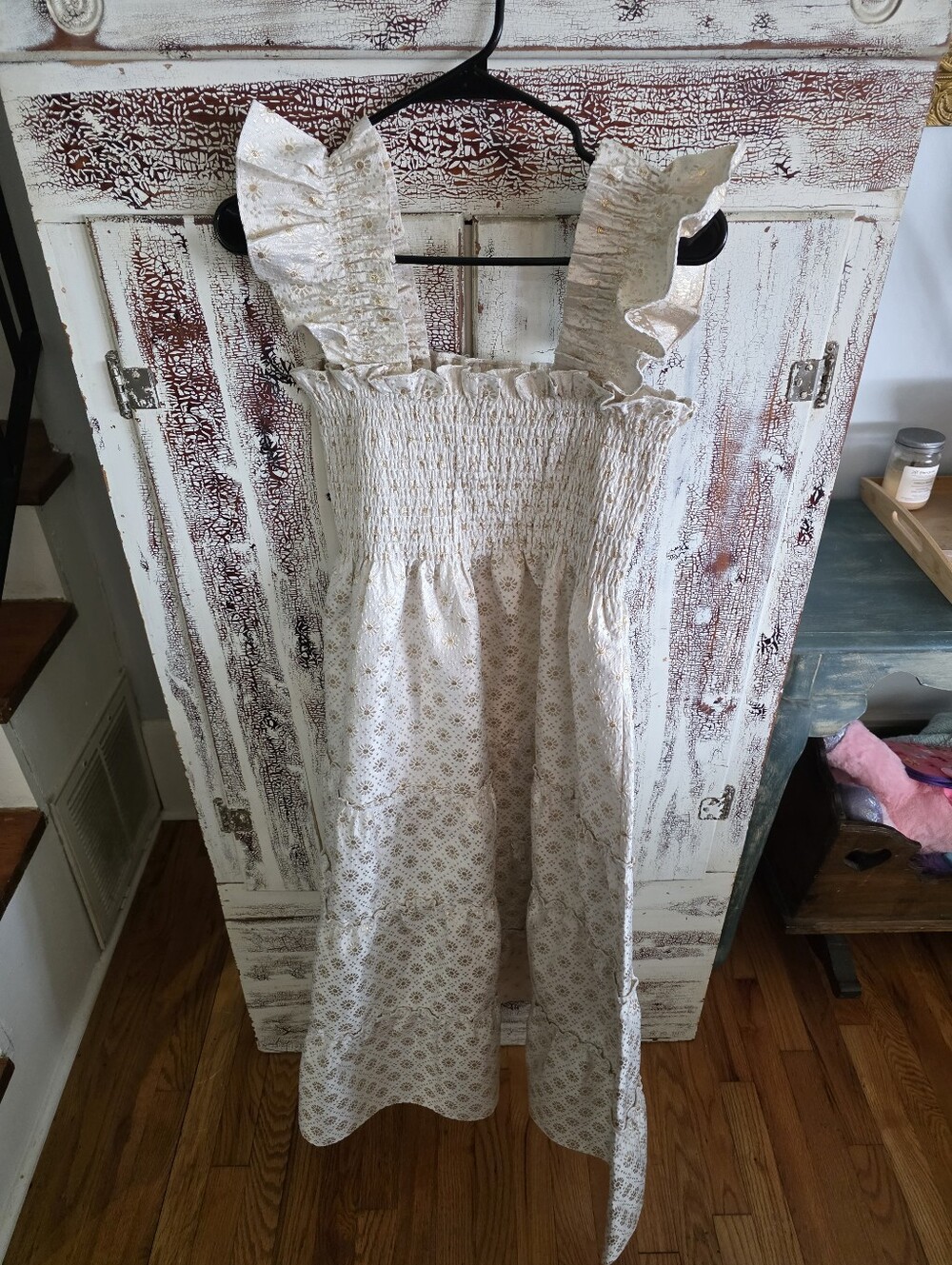 Hill House The Ellie The Bridal Nap Dress Cream Smocked Maxi Dress
